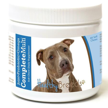 HEALTHY BREEDS Pit Bull All in One Multivitamin Soft Chew, 60PK 192959008650